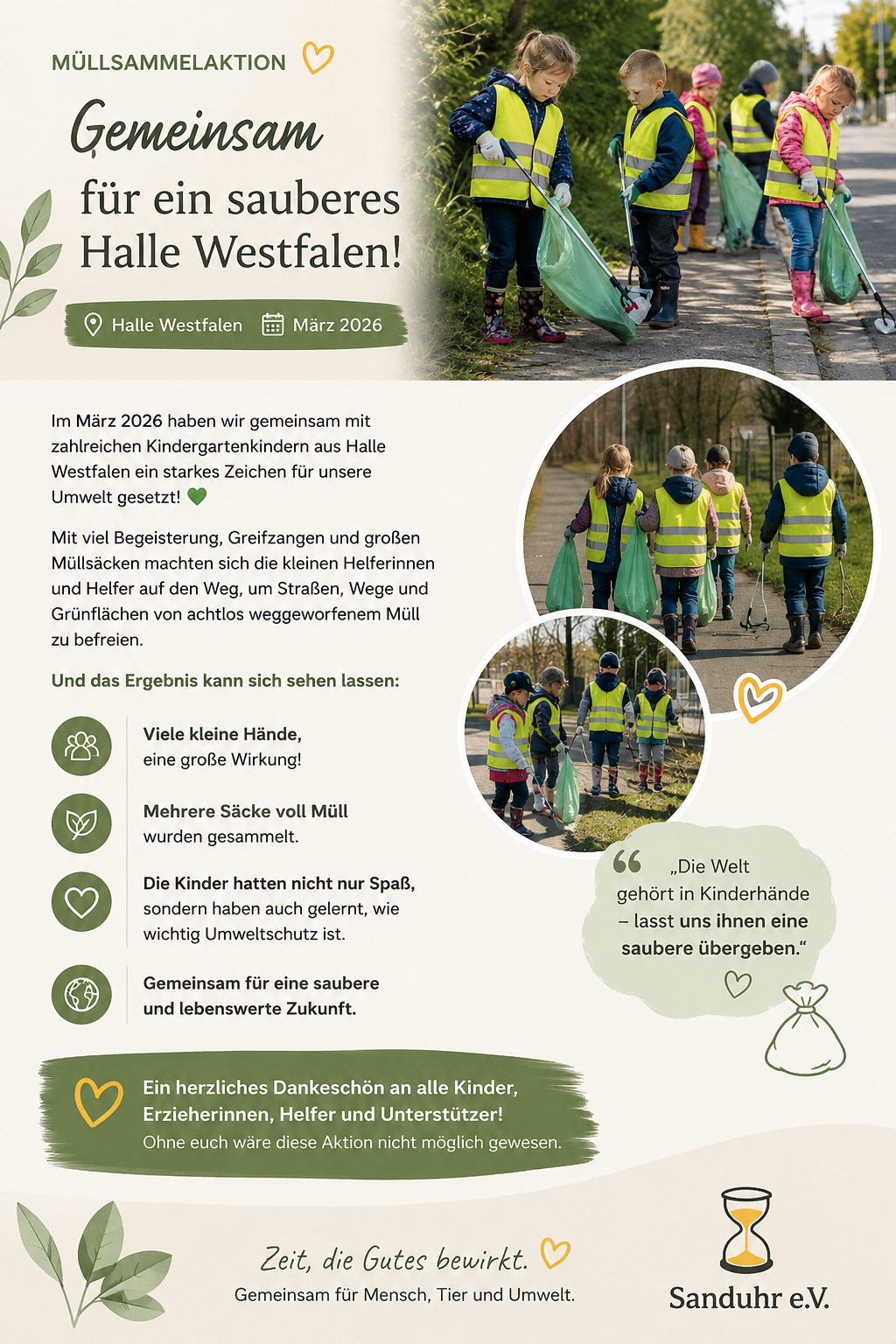 Müllsammelaktion: Gemeinsam für ein sauberes Halle Westfalen, März 2026